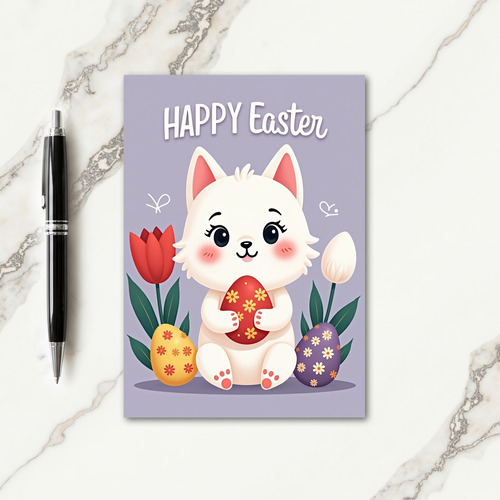 Happy Spring Plush Creature Card