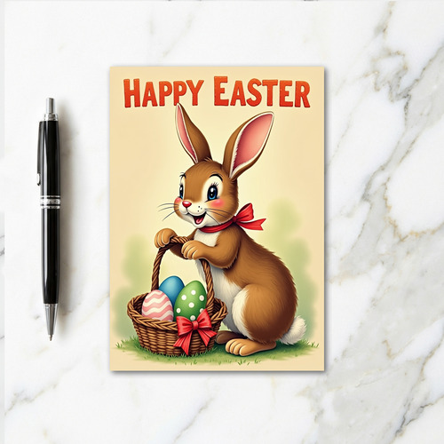Happy Spring Rabbit Card
