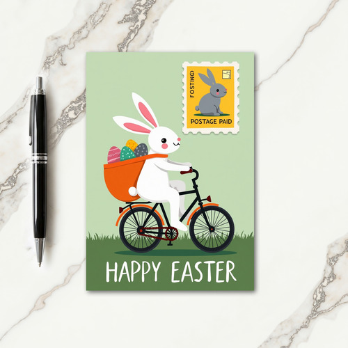 Happy Spring Rabbit Delivery Card