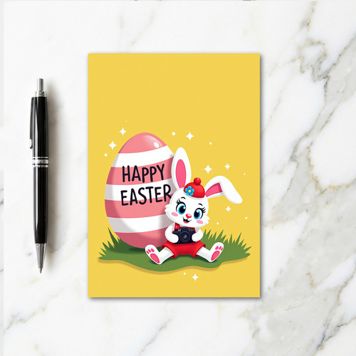 Happy Spring Rabbit Photo Card