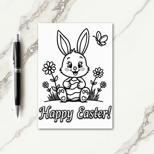Happy Spring Rabbit Scene Card