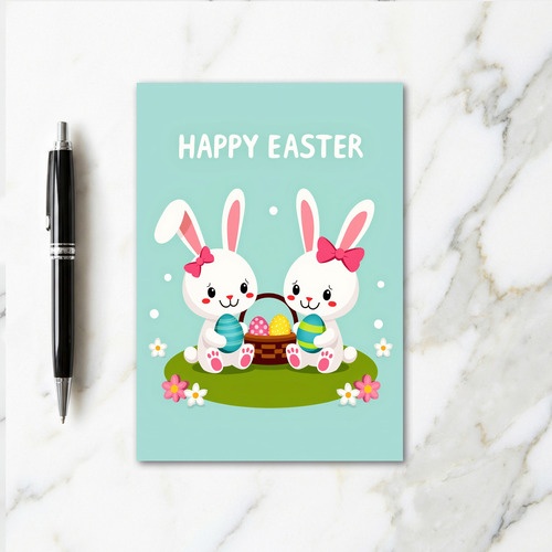 Happy Spring Rabbits Card