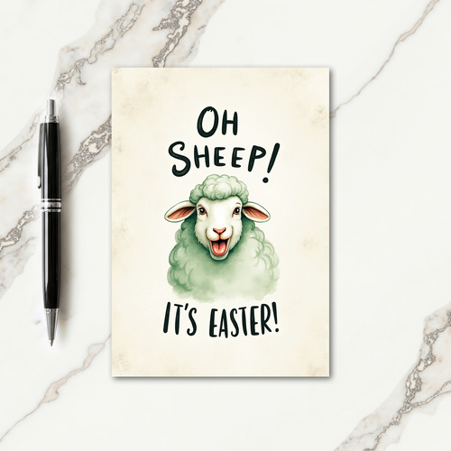 Happy Spring Sheep Card