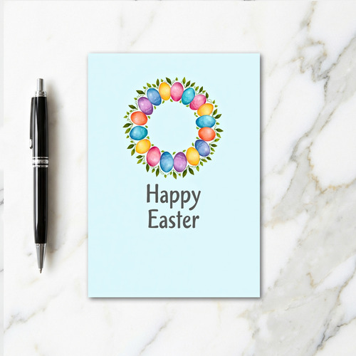 Happy Spring Wreath Card