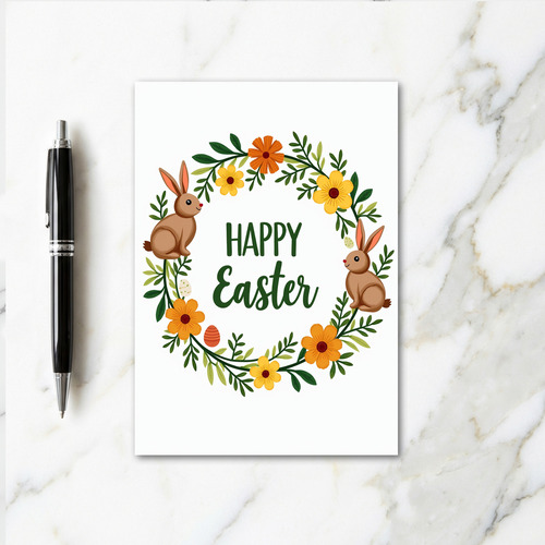 Happy Spring Wreath Season Card