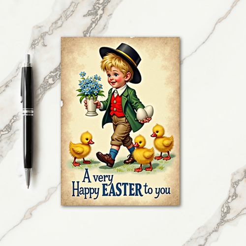 Happy Springtime Boy Card