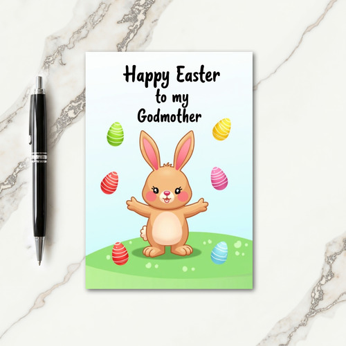 Happy Springtime Bunny Art Card