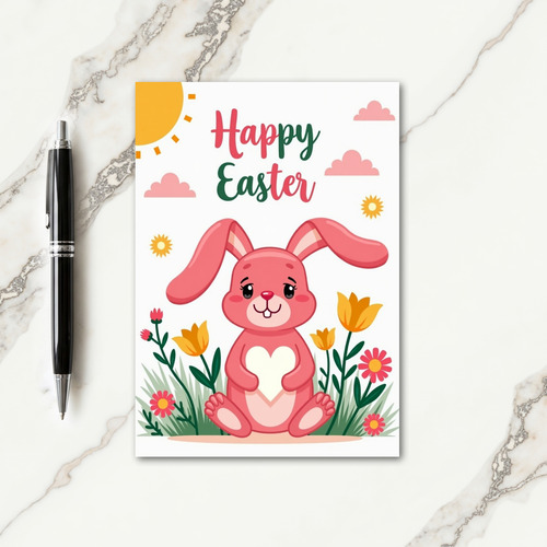 Happy Springtime Bunny Card