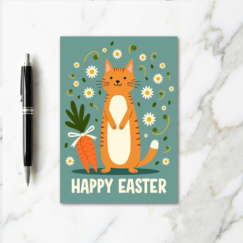 Happy Springtime Feline Card