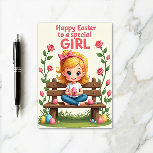 Happy Springtime Fun Child Card