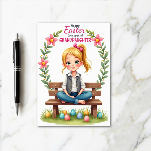 Happy Springtime Girl Art Card