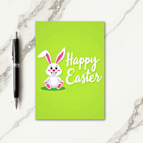 Happy Springtime Rabbit Art Card