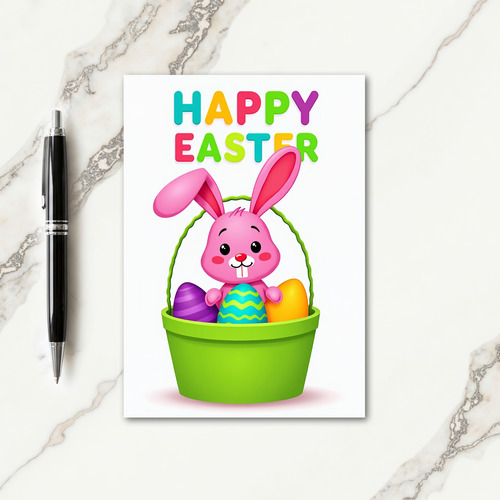 Happy Springtime Rabbit Friend Card