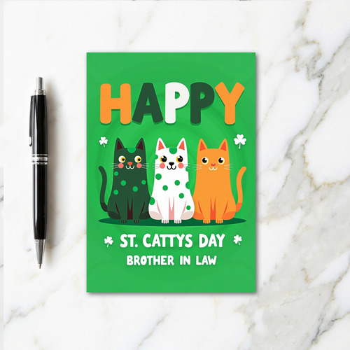 Happy St Cattys Day Brother In Law Card