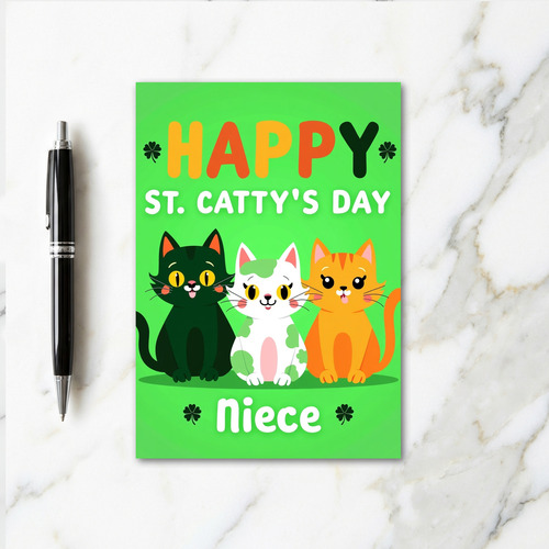 Happy St Cattys Day Niece Card