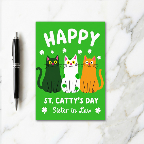 Happy St Cattys Day Sister In Law Card