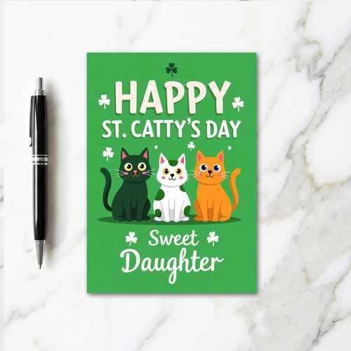 Happy St Cattys Day Sweet Card