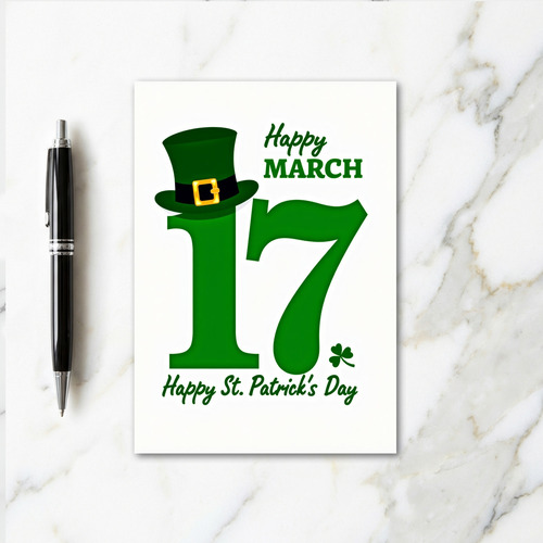 Happy St Patricks Day 17 Card