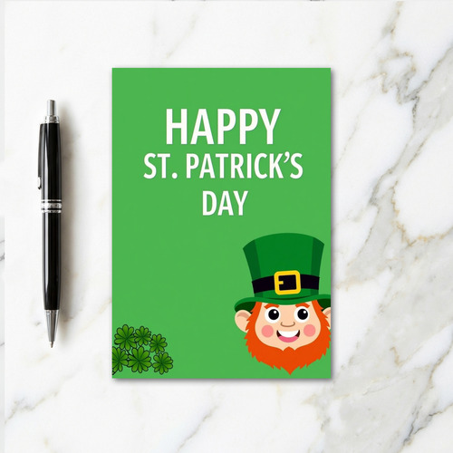 Happy St Patricks Day Bold Card