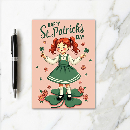 Happy St Patricks Day Bold Script Card