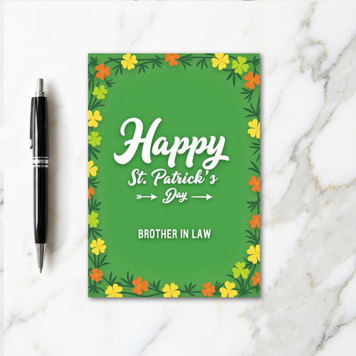 Happy St Patricks Day Brother Card