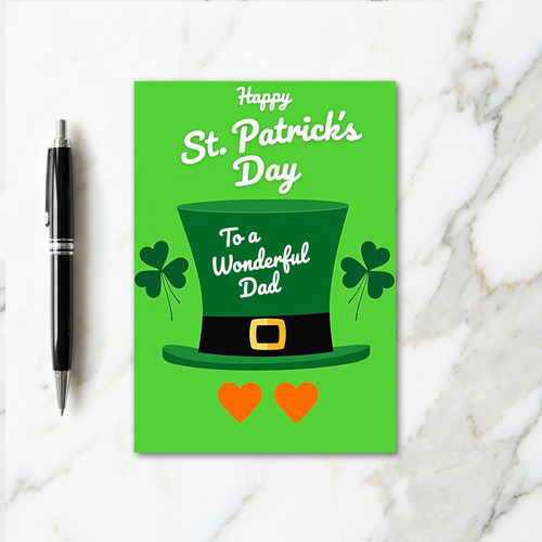 Happy St Patricks Day Dad Card