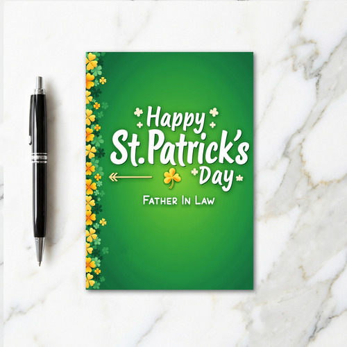 Happy St Patricks Day Father Card