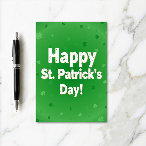 Happy St Patricks Day For Partner Card
