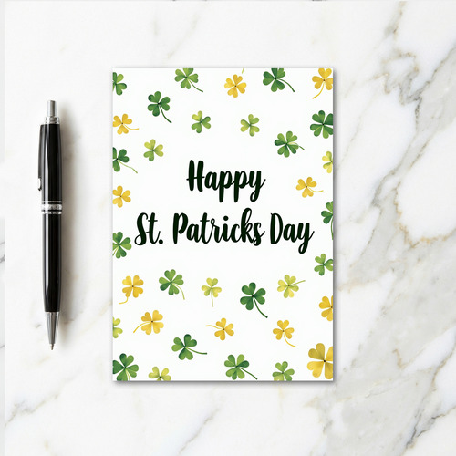 Happy St Patricks Day Glitter Card