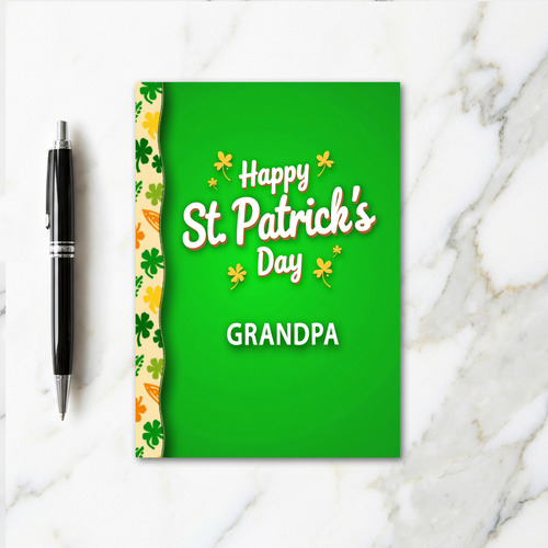 Happy St Patricks Day Grandpa Card