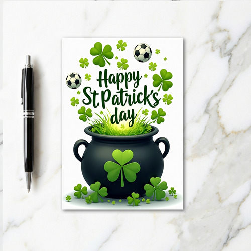 Happy St Patricks Day Illustration Card