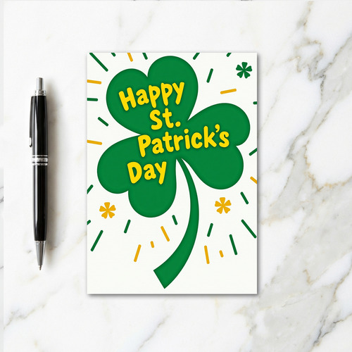 Happy St Patricks Day Lucky Card
