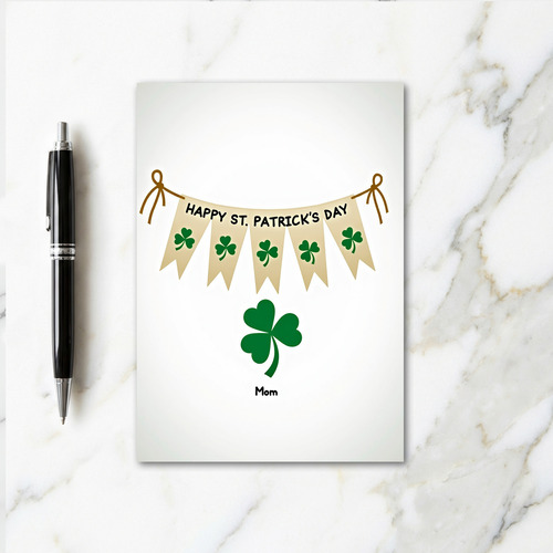 Happy St Patricks Day Mom Card