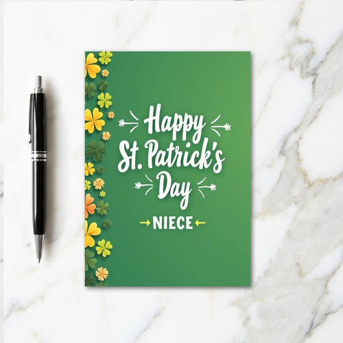 Happy St Patricks Day Niece Card