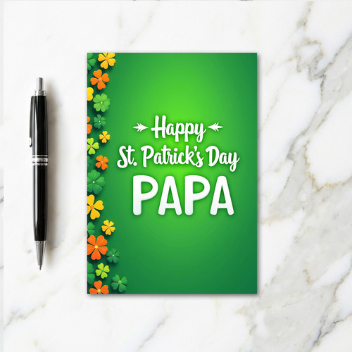 Happy St Patricks Day Papa Card