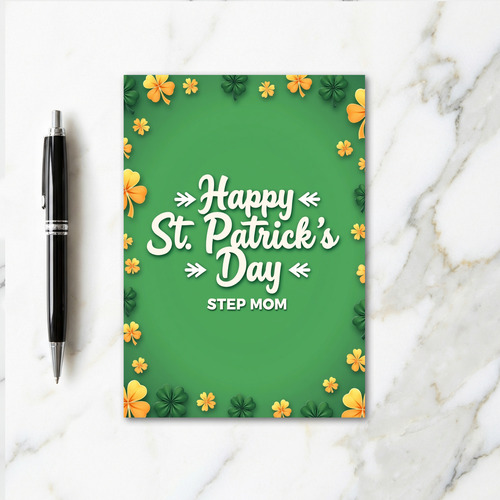 Happy St Patricks Day Step Mom Card