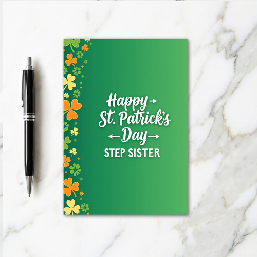 Happy St Patricks Day Step Sister Card