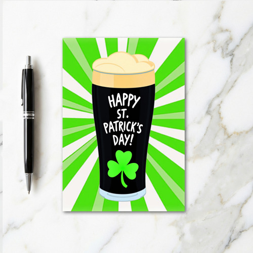 Happy St Patricks Day Stout Card