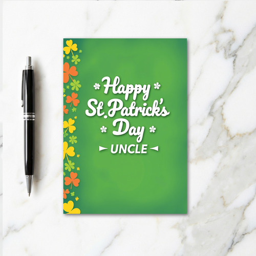 Happy St Patricks Day Uncle Card