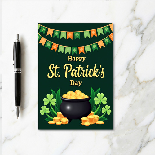 Happy St Patricks Day Vector Art Card