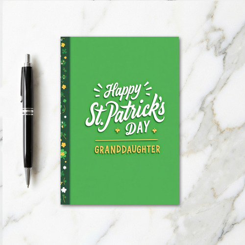 Happy St Patricks Granddaughter Card