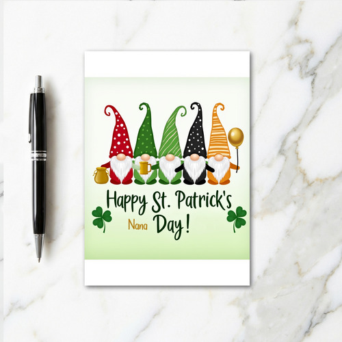 Happy St Patricks Nana Day Card