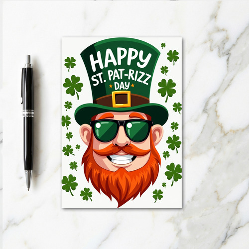 Happy St Patrizz Day Fun Card