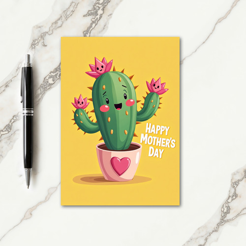 Happy Succulent Plant Card