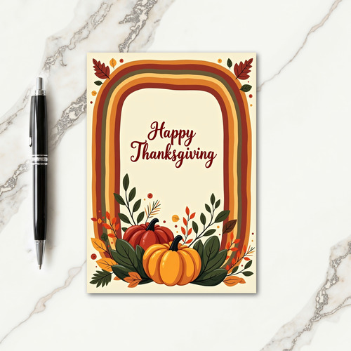 Happy Thanksgiving Arch Card