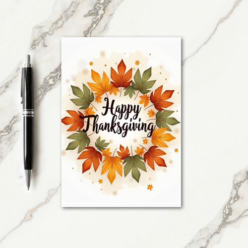 Happy Thanksgiving Blessings Card
