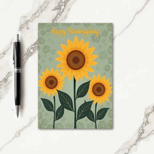 Happy Thanksgiving Bloom Card