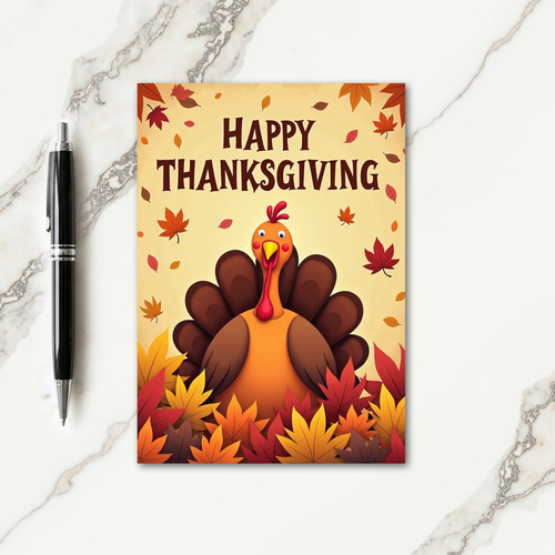 Happy Thanksgiving Cheerful Card