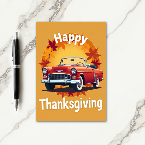 Happy Thanksgiving Classic Ride Card