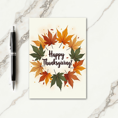 Happy Thanksgiving Colorful Card thumbnail